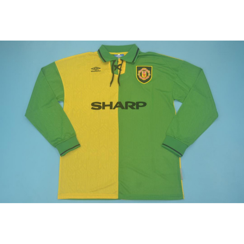 Manchester United Retro Manga Larga Visitante 92-94