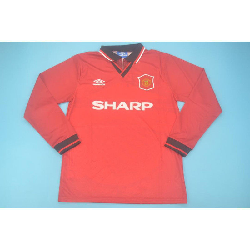 Manchester United Retro Manga Larga Local 94-96