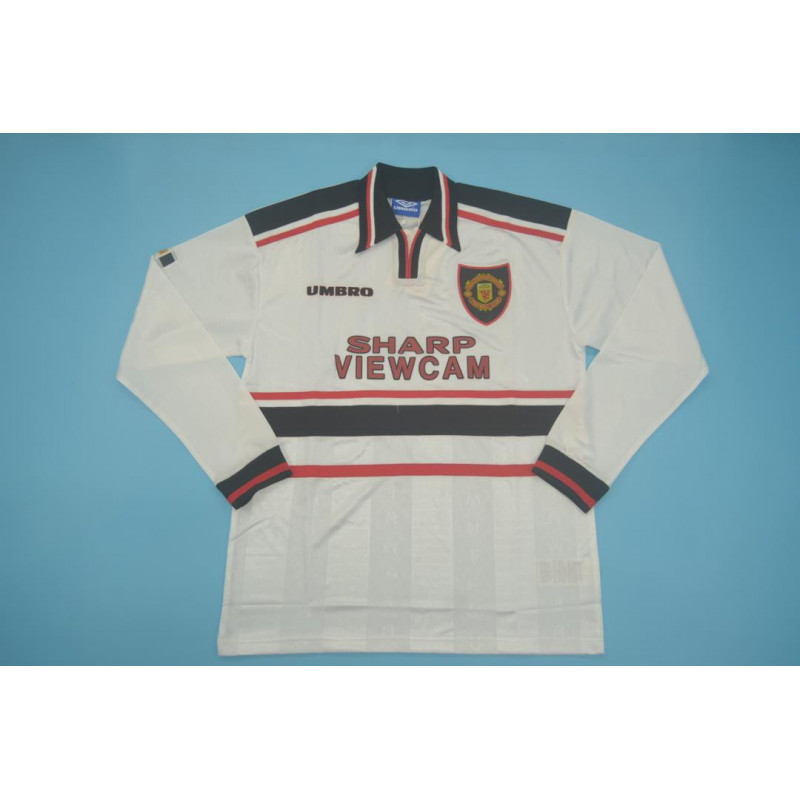 Manchester United Retro Manga Larga Visitante 97-99