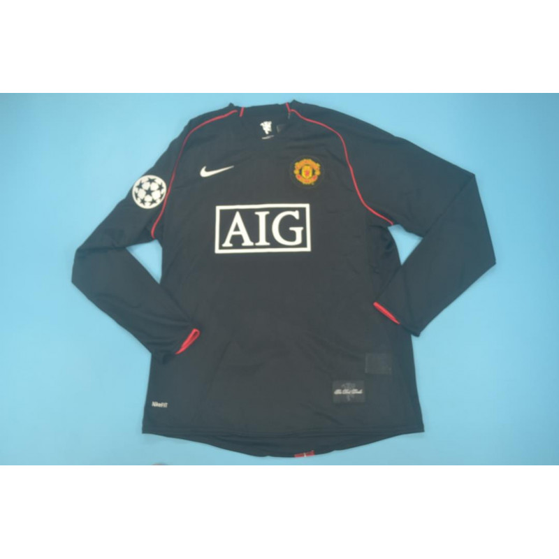 Manchester United Retro Manga Larga Visitante 07-08