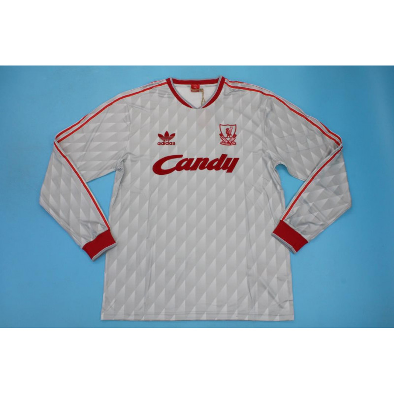 Liverpool Retro Manga Larga Visitante 89-91