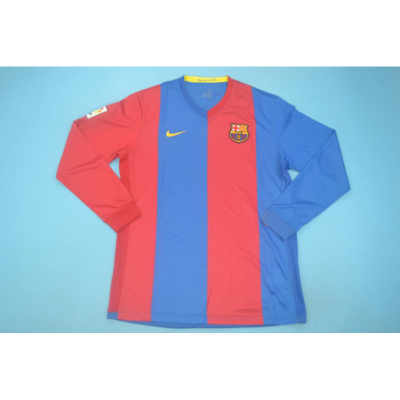 Barcelona Retro Sin Sponsor Manga Larga Local 06-07