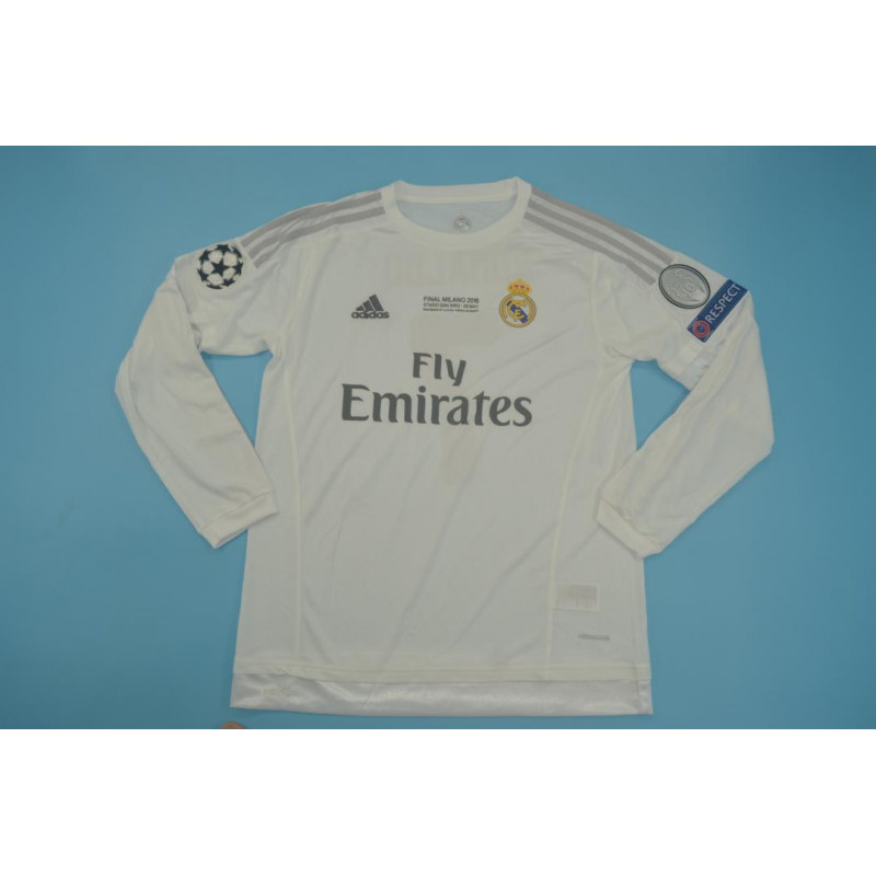 Real Madrid Retro Manga Larga UCL Final 2016