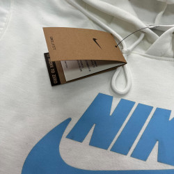 Sudadera blanca NK logo azul