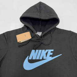 Sudadera negra NK logo azul