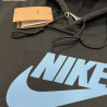 Sudadera negra NK logo azul
