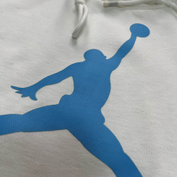 Sudadera blanca AJ logo azul