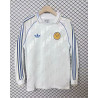 Leeds United Manga Larga Estilo Retro Blanca