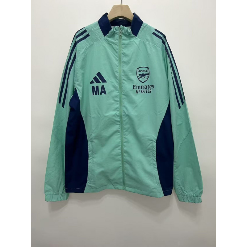 Arsenal Cortavientos Verde Azul Oscuro