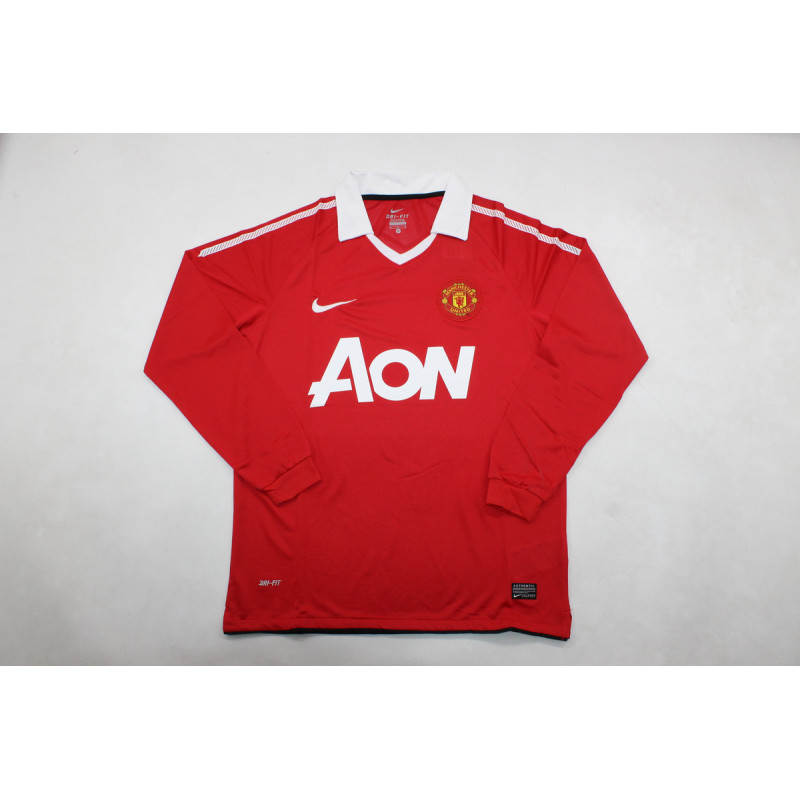 Manchester United Retro Manga Larga Local 10-11