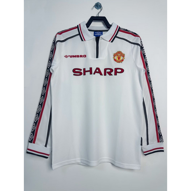 Manchester United Retro Manga Larga Visitante 1998