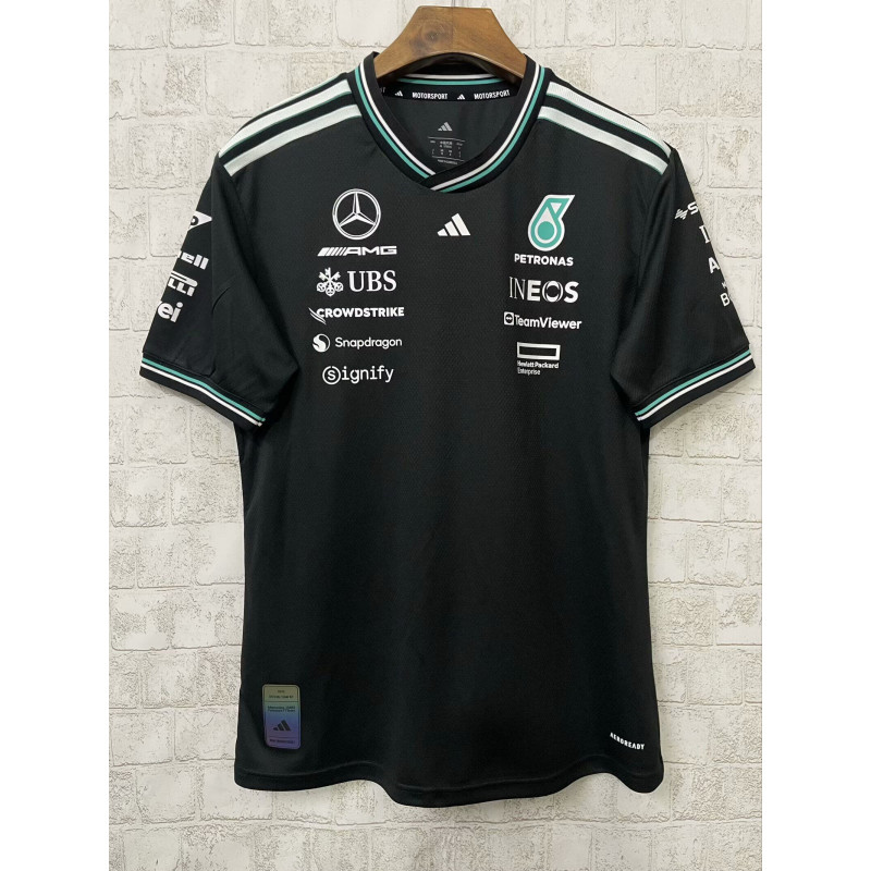 F1 Camiseta Mercedes Negra 2025