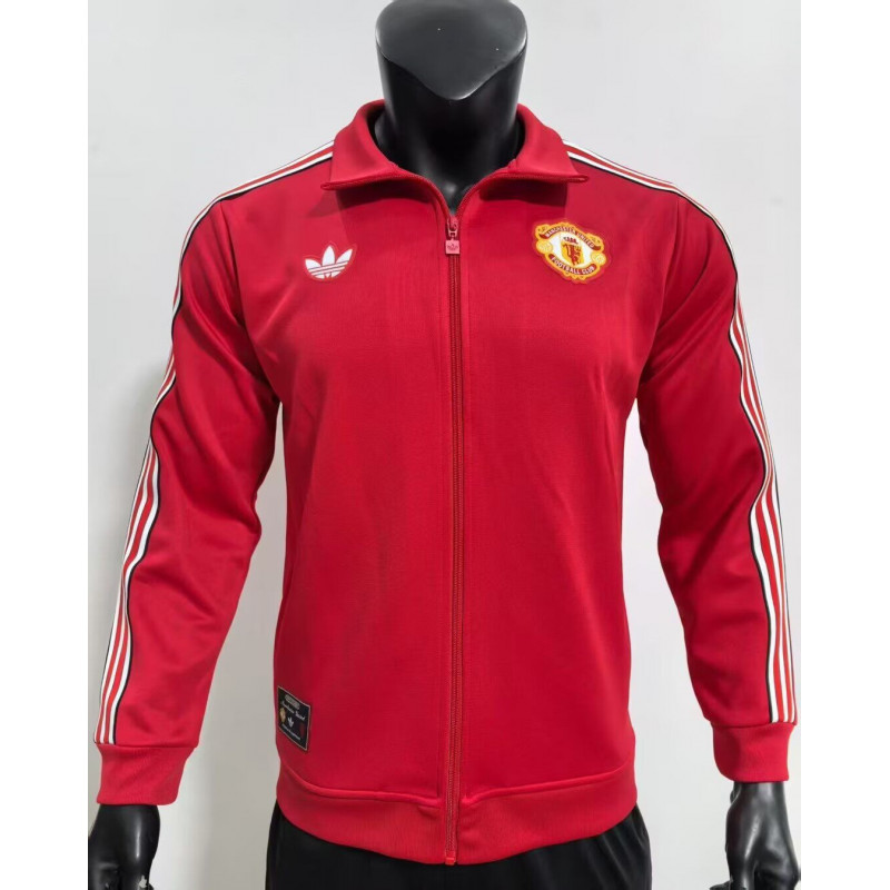 Manchester United Chaqueta Retro Roja