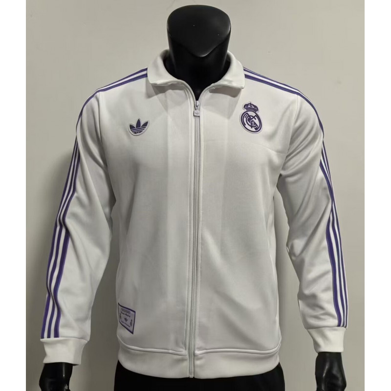 Real Madrid Chaqueta Retro Blanca