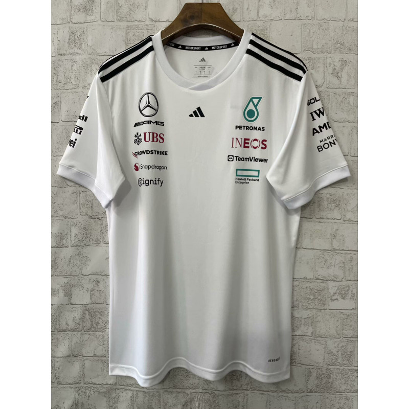 F1 Camiseta Mercedes Blanca 2025