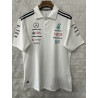 F1 Polo Mercedes Blanco 2025