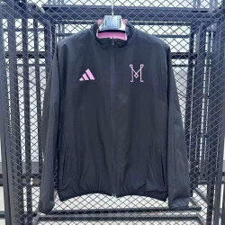 Inter Miami Cortavientos Reversible Rosa Negro