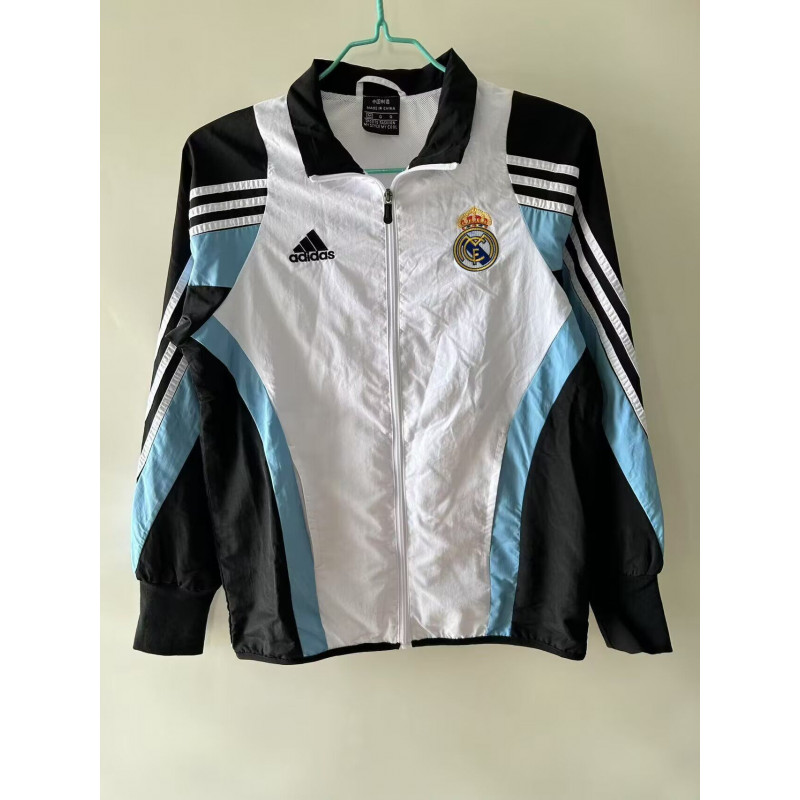 Real Madrid Cortavientos Blanco Azul Negro