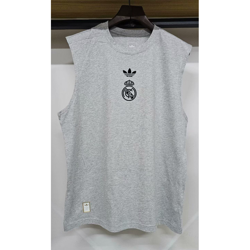Real Madrid Sin Mangas Gris