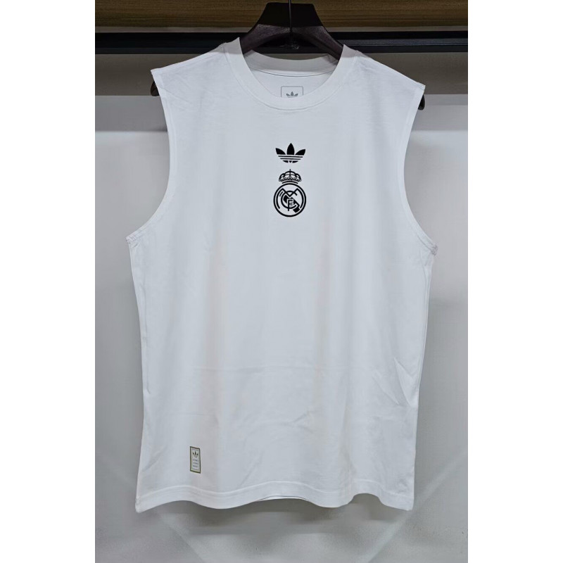 Real Madrid Sin Mangas Blanca