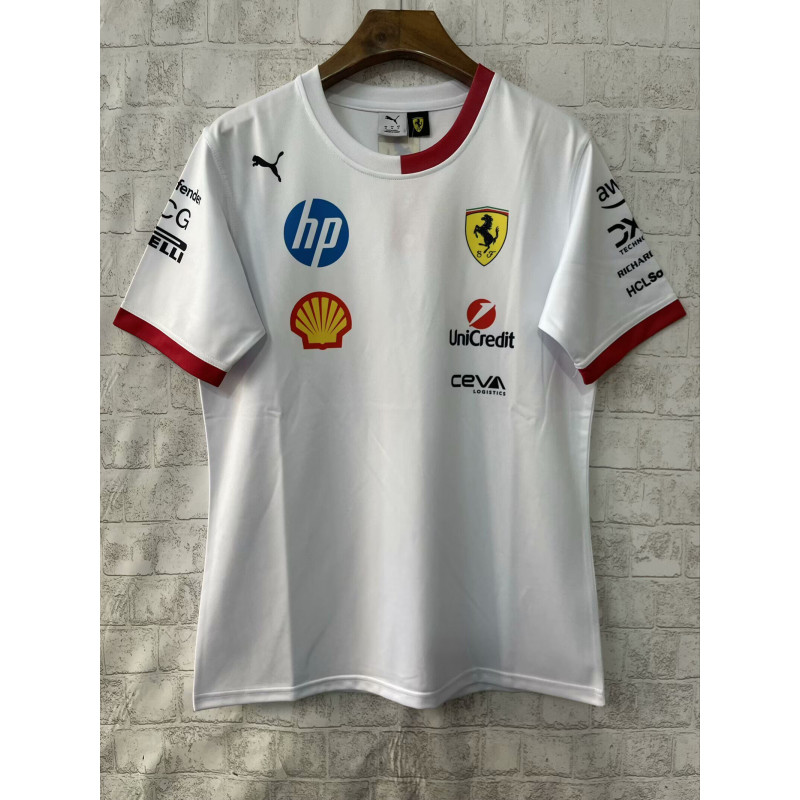 F1 Camiseta Ferrari Blanca 2025