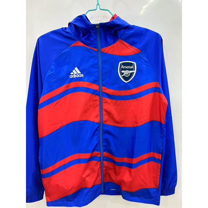 Arsenal Cortavientos Azul Rojo