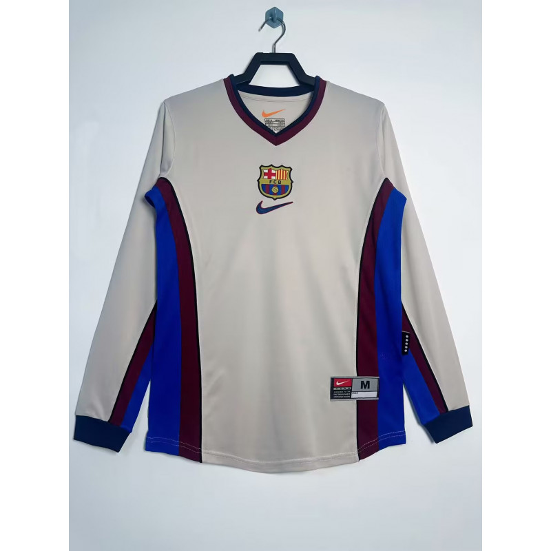 Barcelona Retro Manga Larga Visitante 99-00