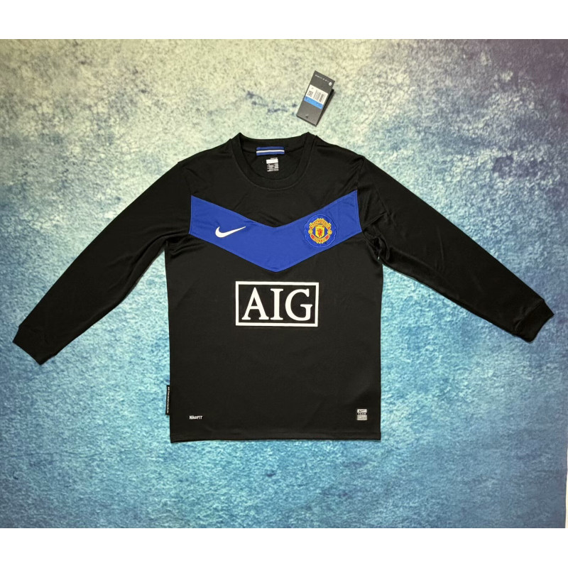 Manchester United Retro Manga Larga Visitante 09-10