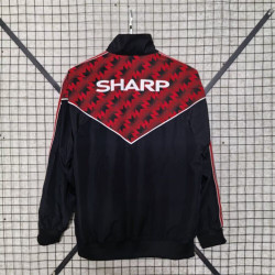 Manchester United Cortavientos Retro Rojo