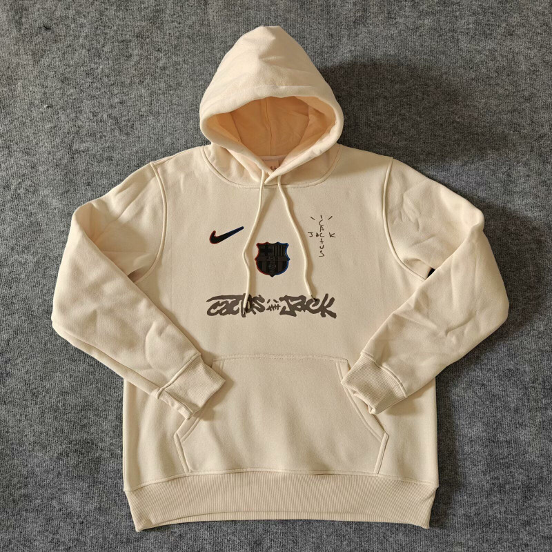 Barcelona x Travis Scott Sudadera Crema