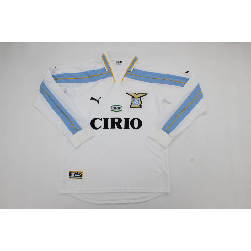 Lazio Retro Manga Larga Centenario Blanca 99-00
