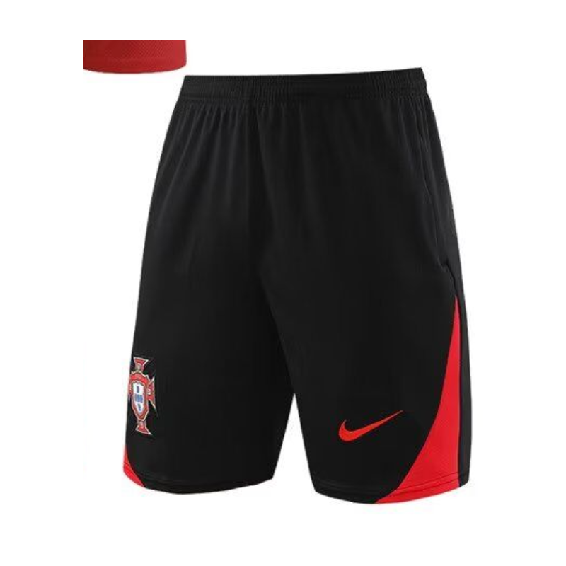 Portugal Pantalon Corto Entrenamiento Negro 23-24