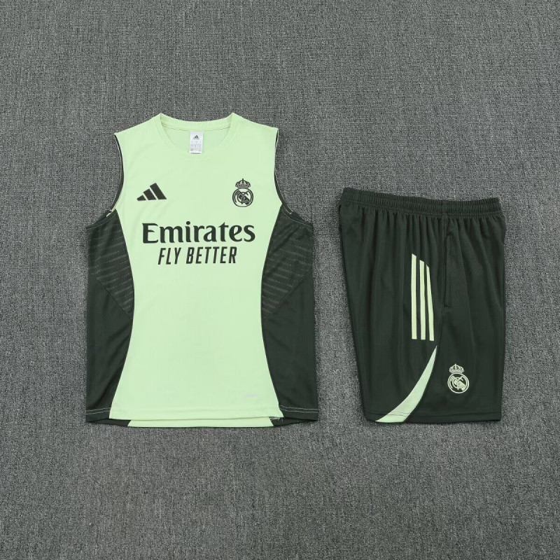 Kit Entrenamiento Real Madrid Sin Mangas Verde 25-26