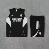 Kit Entrenamiento Real Madrid Sin Mangas Negro 25-26