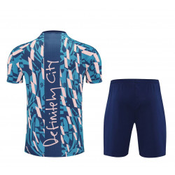 Kit Entrenamiento Manchester City Azul Rosa 25-26