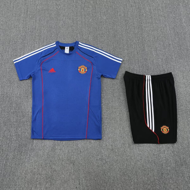 Kit Entrenamiento Manchester United Azul 25-26