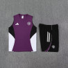 Kit Entrenamiento Manchester United Sin Mangas Morado 25-26
