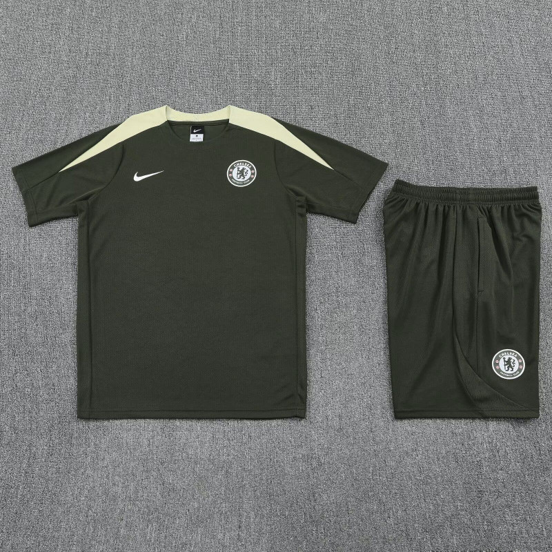 Kit Entrenamiento Chelsea Verde Oscuro 25-26