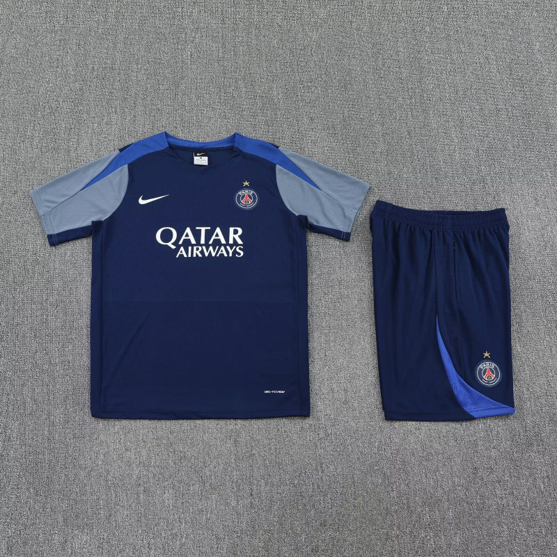 Kit Entrenamiento PSG Gris Azul 25-26