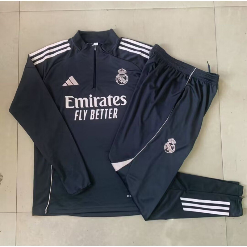 Chandal Entrenamiento Niño Real Madrid Gris Oscuro 25-26