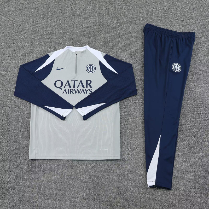 Inter de Milan Chandal Entrenamiento Gris Azul 25-26