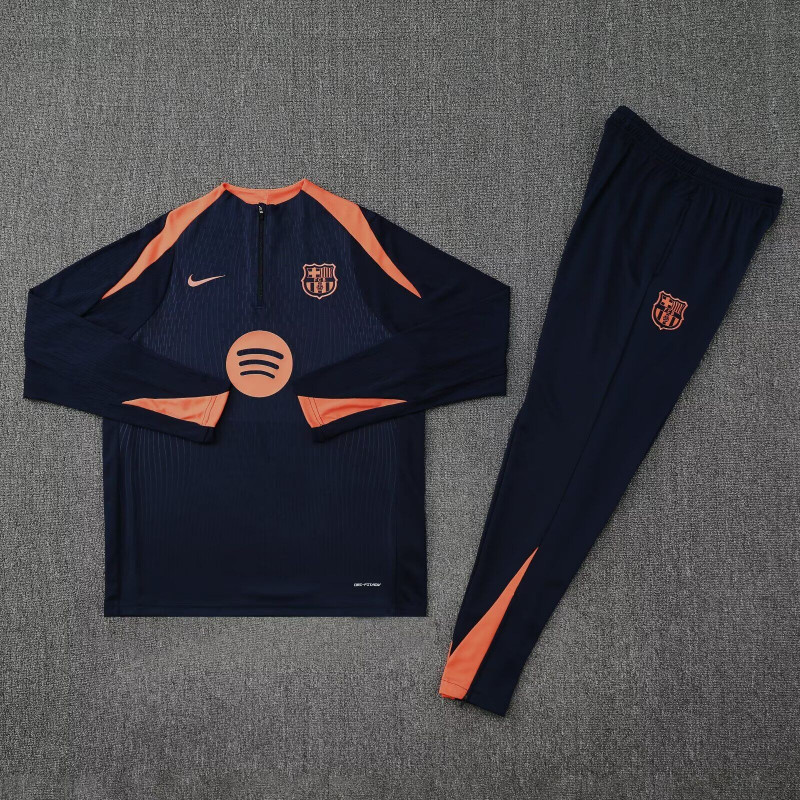 Barcelona Chandal Entrenamiento Negro Naranja 25-26