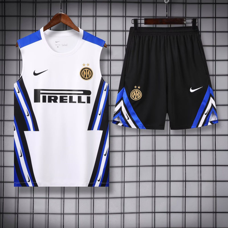 Kit Entrenamiento Inter de Milan Sin Mangas Blanco 25-26