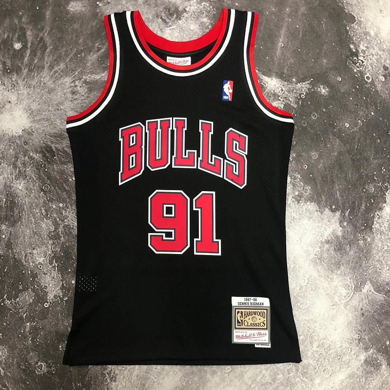 NBA Chicago Bulls RODMAN 91 Negra