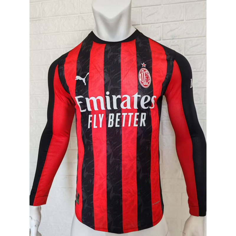 Milan Player Version Manga Larga Local 25-26