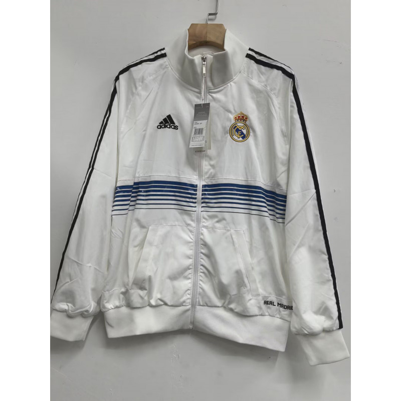 Real Madrid Cortavientos Retro Blanco
