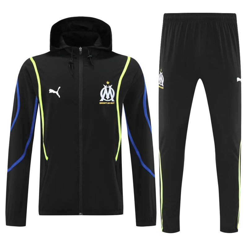 Olympique de Marsella Chandal Cortavientos Negro