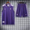 Kit Entrenamiento Real Madrid Sin Mangas Morado 25-26
