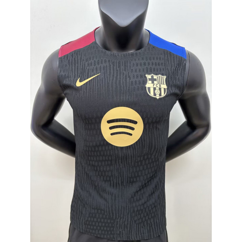 Barcelona Entrenamiento Player Version Sin Mangas Negra