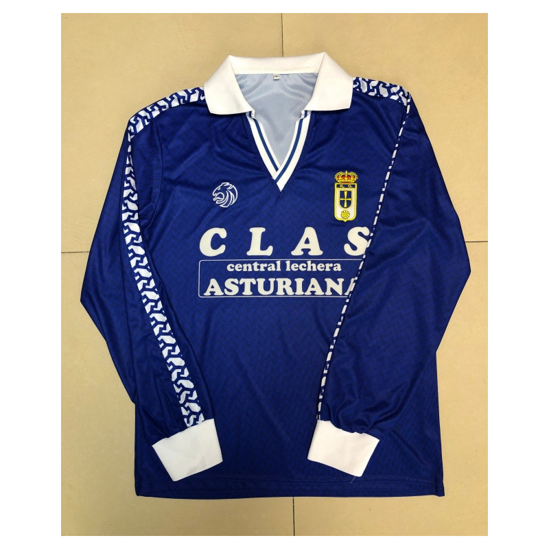 Real Oviedo Retro Manga Larga Local 86-87